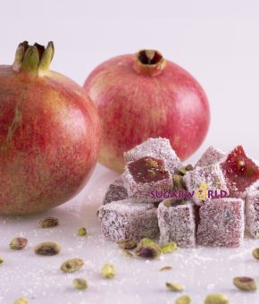 Nar aromalı antep fıstıklı lokum