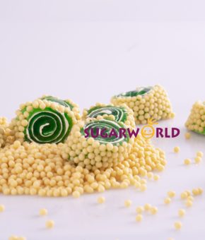 Special Kivi Aromalı Dışı Pirinç Patlak Kaplı Lokum