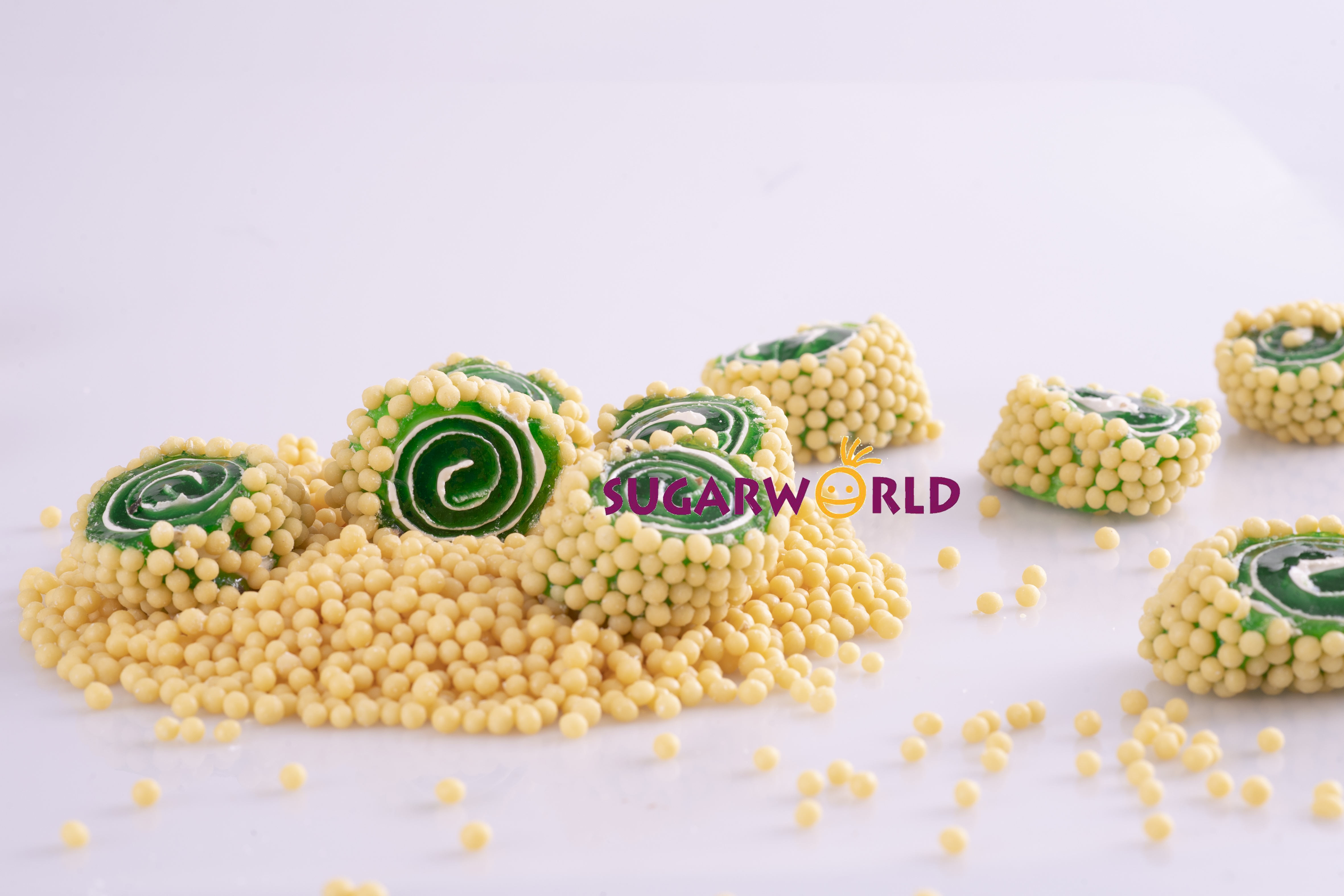 Special Kivi Aromalı Dışı Pirinç Patlak Kaplı Lokum