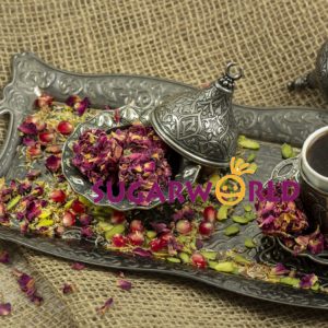 Naturel Nar Aromalı içi Antep Fıstıklı Dışı Gül Yaprağı Kaplı Lokum